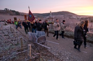 Approaching St Aubin through "Sur Le Sentier Du Clou as the sun rises