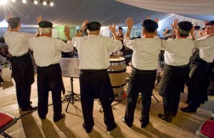 The usual Burgundian drinking songs were led by Le Vieux Cep de Corton with typical gusto and humour