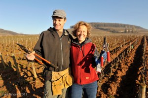 Married couples often share the work as  tâcherons , here in Les Pougets