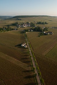 Approaching Corton Hill by Aloxe-Corton around 07.15