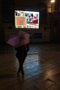 On my way home, the auction is still going on.