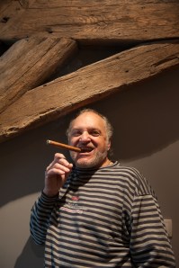 Claude Chevalier enoying a Havana