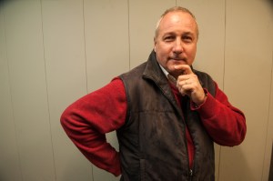 Etienne Grivot in the lift!