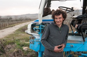 Arnaud Tessier ploughing in Meursault