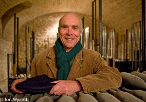 Aubert de Villaine at Domaine de la Romanée Conti looks happy with life.