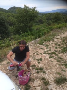 Nicolas Haeni at Malmont provides coffee after an early start