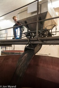 Up at Louis Latour the reds are still coming in at their 19th century cuverie