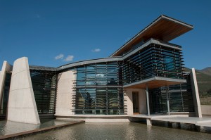 The winery under a better sky than the day before.