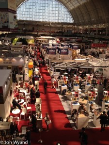 A sunny day at Olympia for the London Wine Fair