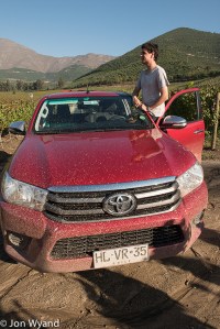 End of a long day at Panquehue with Raimundo, now back to Santiago