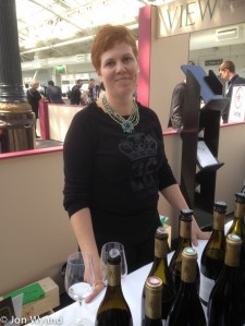 Rotem is happy with her Châteuneuf du Pape