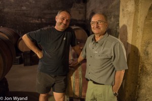 Fabrice Gripa with father Bernard.