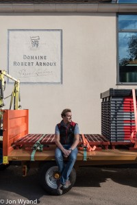 Second appointment get some stock portraits of Charles Lachaux at Domaine Robert Arnoux. Looks as if he's ready to go !