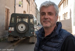 Christophe and his Landrover.