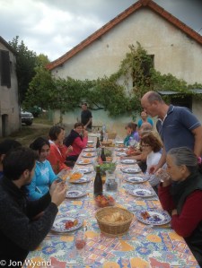 At last Francois can sit down !