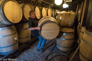 Dominique demonstrates his barrel lifting technique