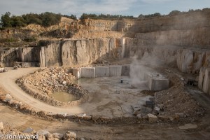 My first visit of a Burgundian quarry above Corgoloin. An impressive view of what lies beneath the vines elsewhere