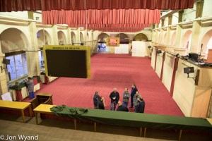 Inside the Hall there is still work to do.