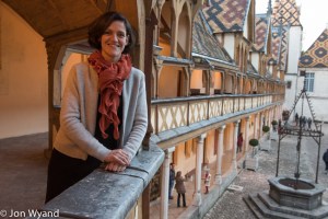 Ludivine Grivault, Hospices winemaker, ready for the big day. 