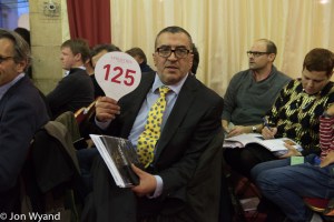 "Jon, what's this for?" Mounir likes a joke.