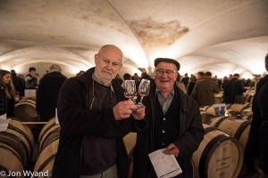 Joining the queue at the Hospices new cellars on Friday afternoon